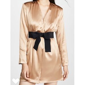 Fleur du Mal Built-in Sash Dress Silk Size 4 NWT